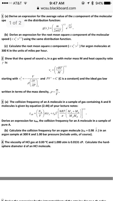 Solved AT&T ィ* 9496. 9:47 AM 을 wcsu.blackboard.com (a) | Chegg.com