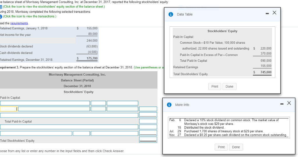 Balance statement example picture