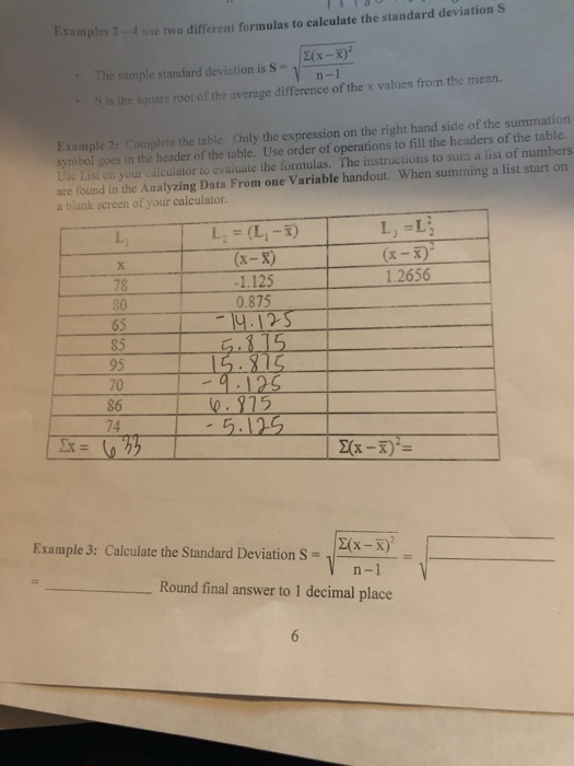 Solved Examples 2 D Use Two Different Formulas To Calcul Chegg Com