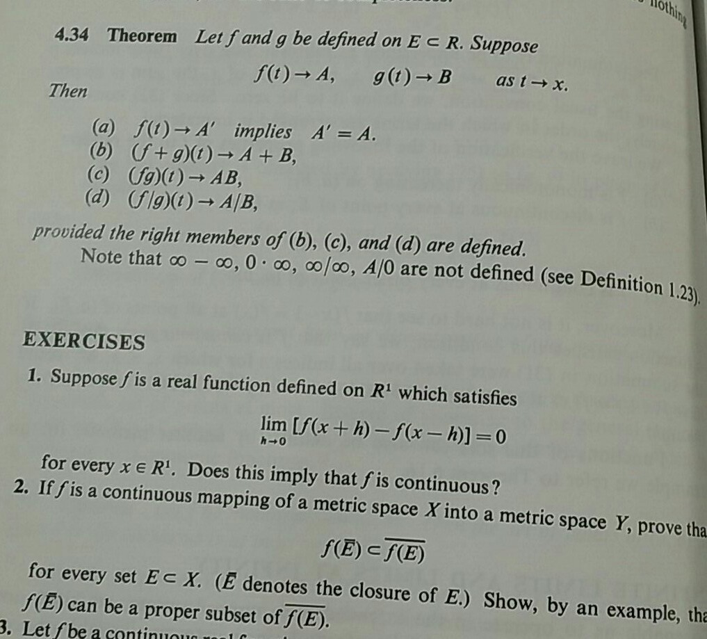 0t 4 34 Theorem Let F And G Be Defined On Ec R Su Chegg Com