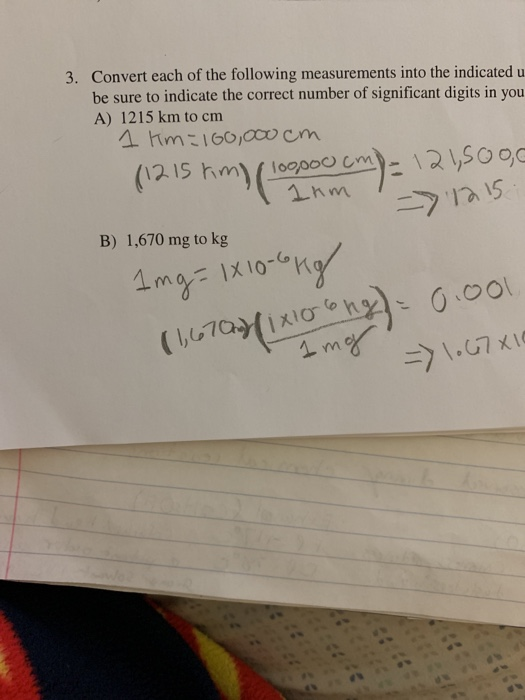 Solved Convert Each Of The Following Measurements Into The Chegg Com