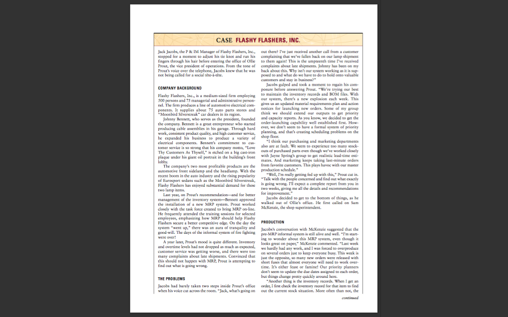 Case flashy flashers essay 06 image