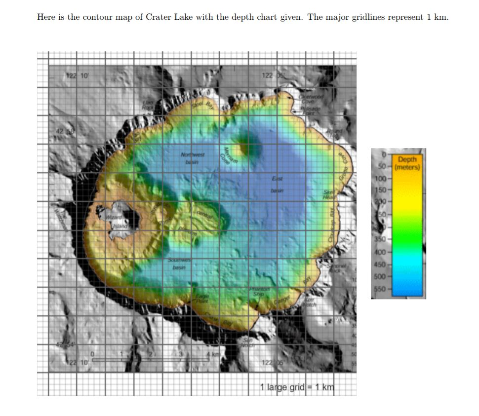 Crater Lake Depth Chart