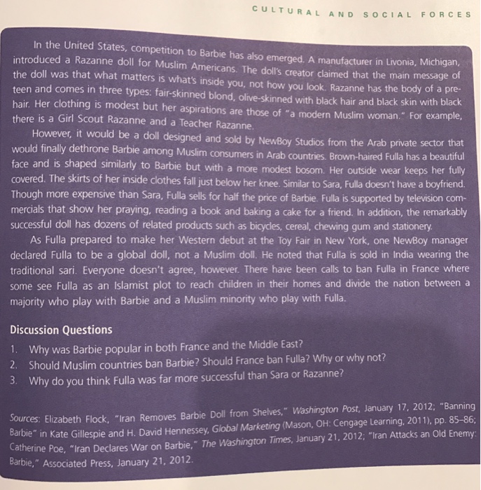 Banning barbie case study picture