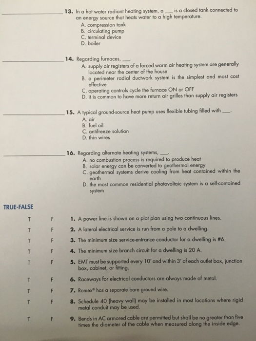 Solved Is A Closed Tank Connected To 13 In A Hot Water R