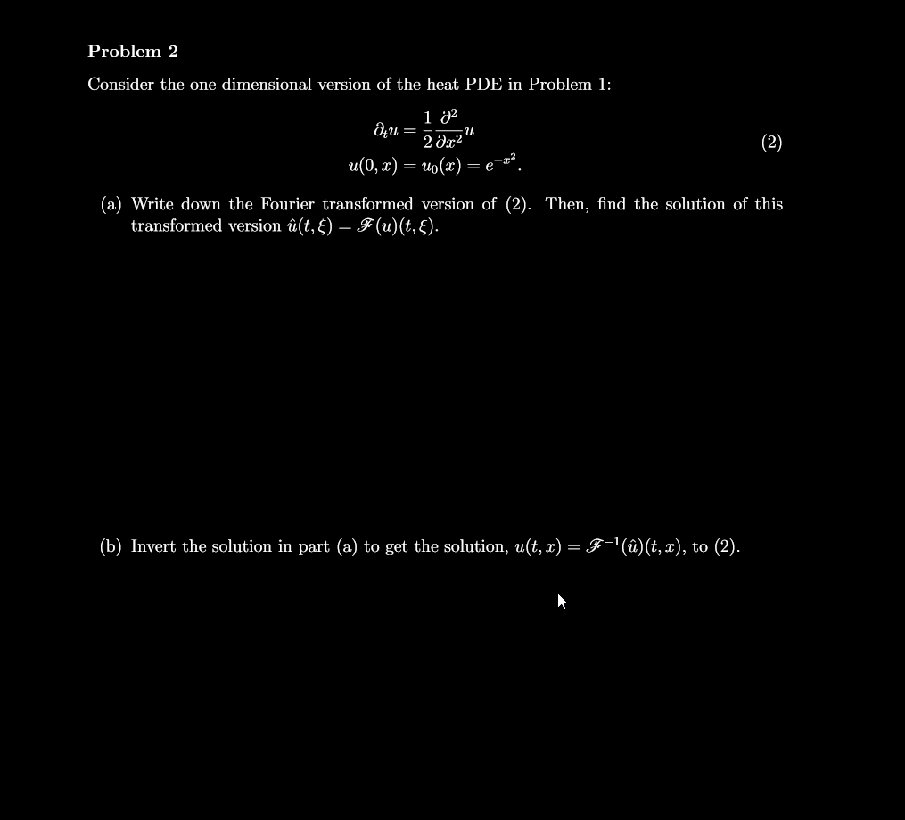 Solved I Need Problem 2 For Reference Problem 1 Is Also Chegg Com