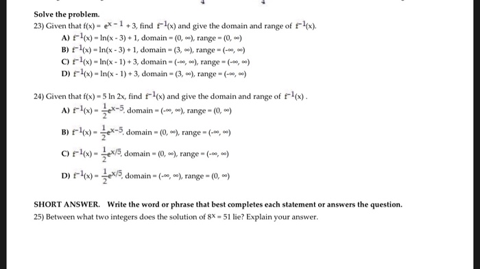 Solve The Problem 23 Given That Fx 3 Finand Give Chegg Com