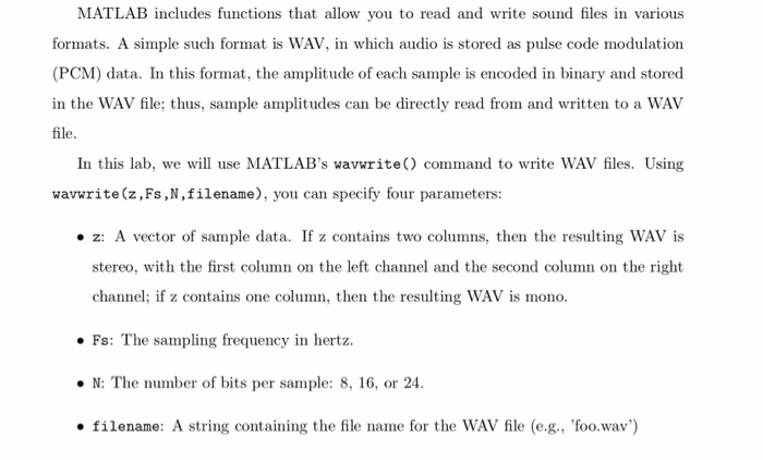 Matlab Includes Functions That Allow You To Read A Chegg Com