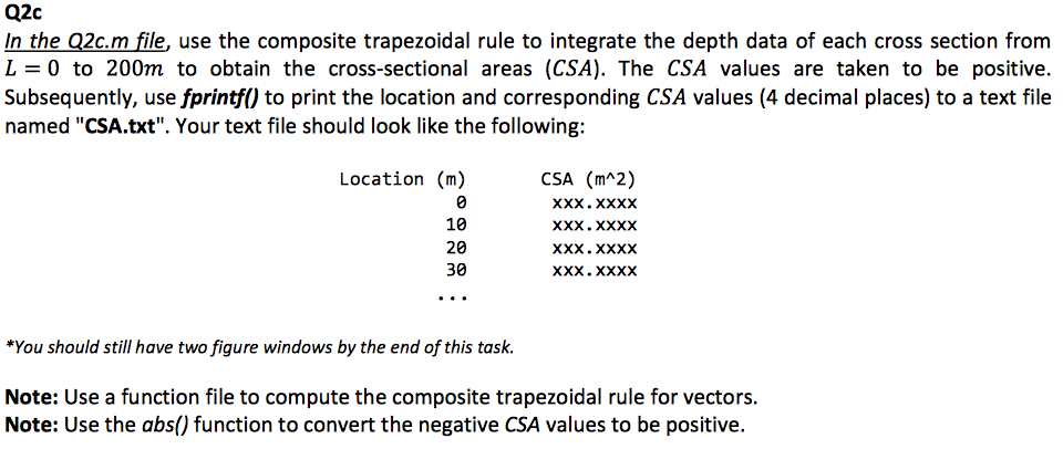 Background River Cross Sectional Areas Are Require Chegg Com