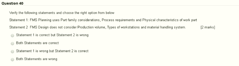 Computer Science Recent Questions Chegg Question 40 Verify The Following Statements And Choose Right Option From Below Statement 1