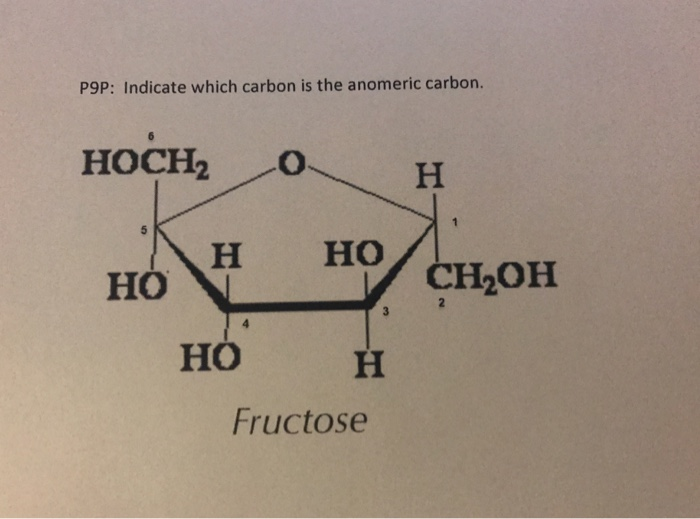 Solved P9p Indicate Which Carbon Is The Anomeric Carbon 7795