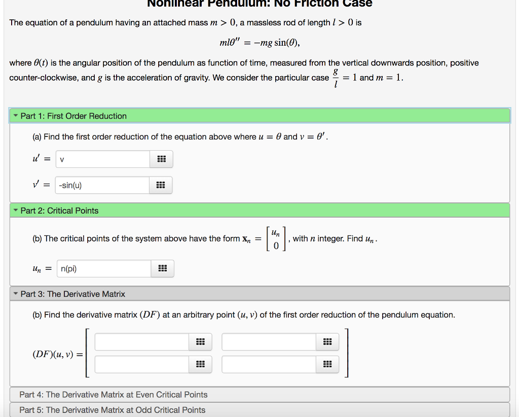 Solved Nohilhear Pehduium No Frictioh Case The Equation Chegg Com