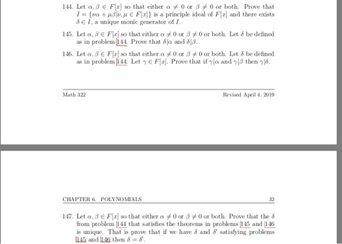 Solved I 44 Let O B Flr So That Either 0 Or B Or Both Chegg Com