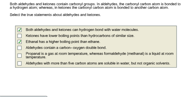 Solved Both Aldehydes And Ketones Contain Carbonyl Groups