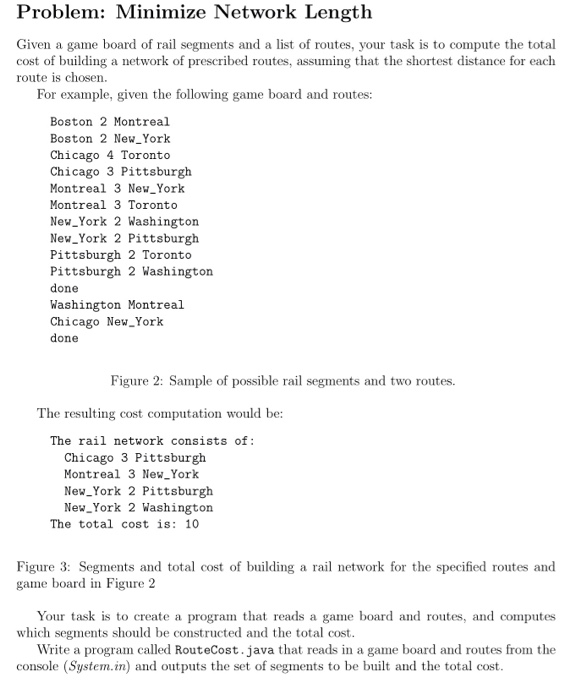 Shortest Route Between Chicago And >> Problem Minimize Network Length Given A Game Boar Chegg Com Shortest Route Between Chicago And >> Problem Minimize Network Length Given A Game Boar Chegg Com