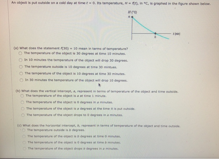 What Degrees Is It Outside >> Solved An Object Is Put Outside On A Cold Day At Time T What Degrees Is It Outside >> Solved An Object Is Put Outside On A Cold Day At Time T
