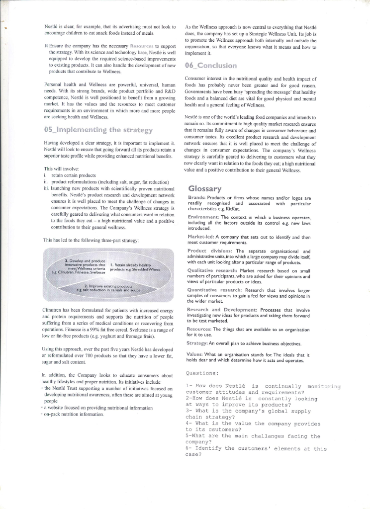 Total quality management of nestle company image