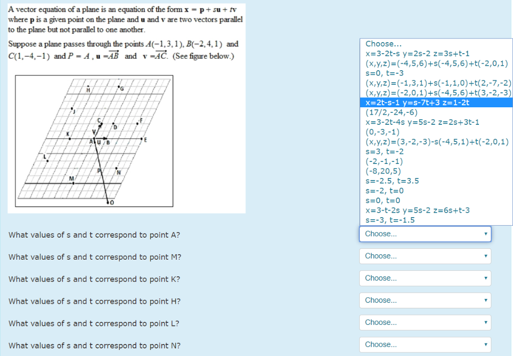 A Vector Equation Of A Plane Is An Equation Of The Chegg Com