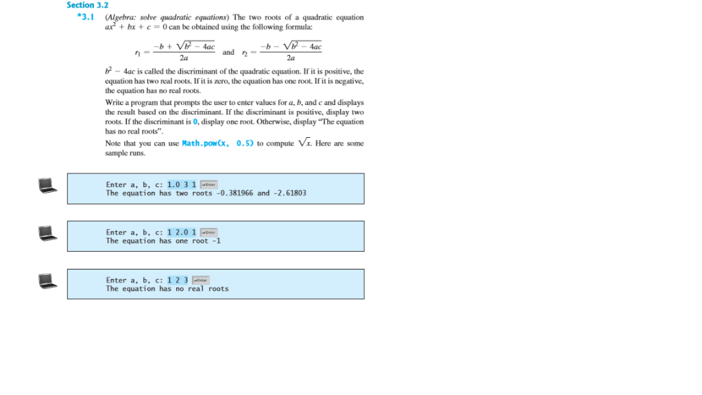 Section 3 2 3 1 Algebra Solve Quadratic Equations Chegg 