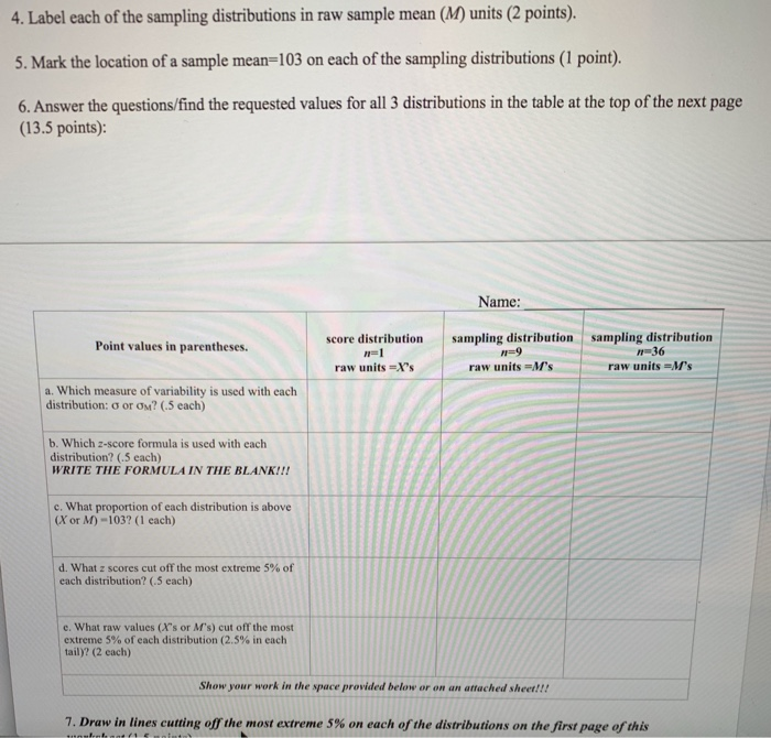 worksheet 1 on sampling distributions