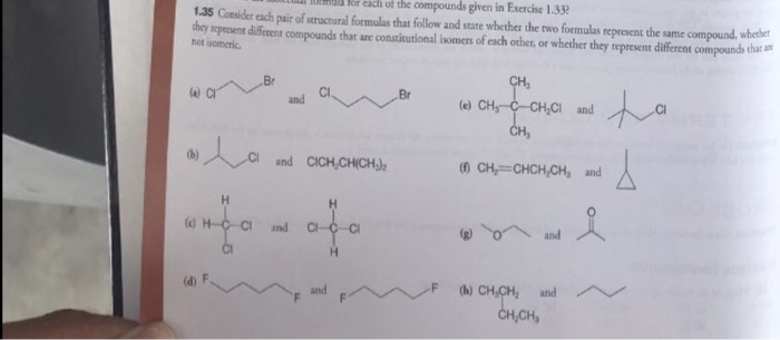 Solved Consider Each Pair Of Structural Formulas That Fol Chegg Com