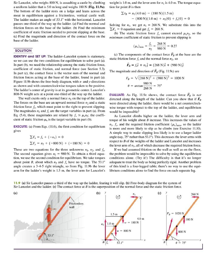 Solved Sir Lancelot Who Weighs 800 N Is Assaulting A Ca Chegg Com