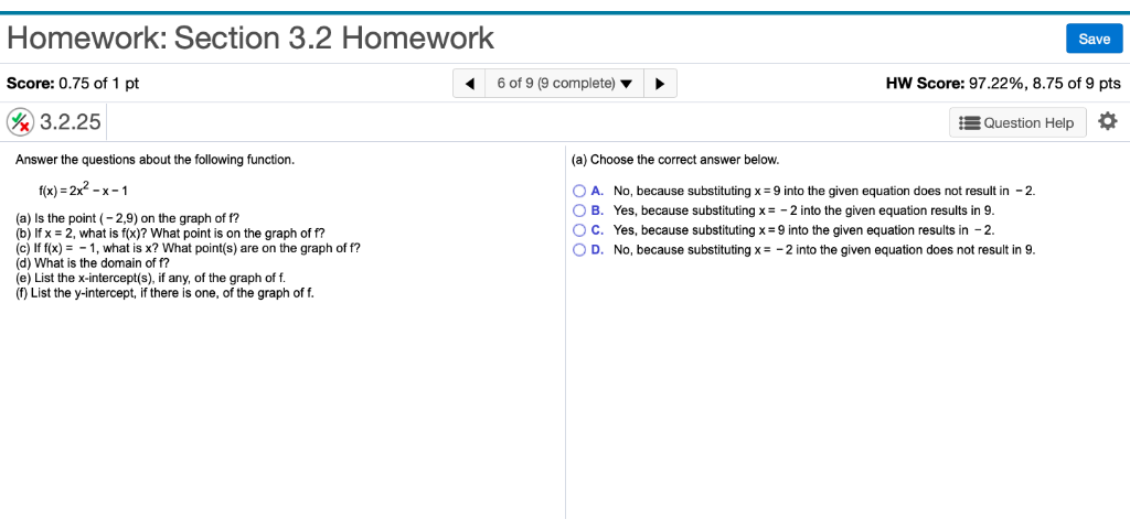 Answer The Questions About The Following Function F Chegg Com