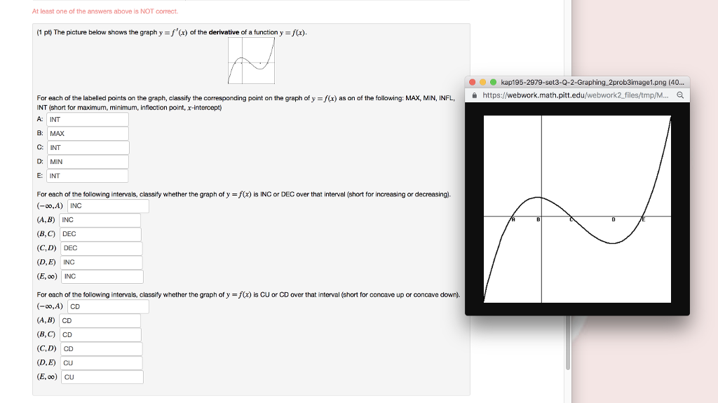 Solved At Least One Of The Answers Above Is Not Correct 1 Chegg Com