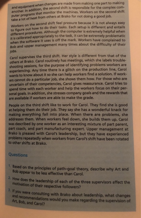 According to path-goal theory, why is daniel an effective leader picture