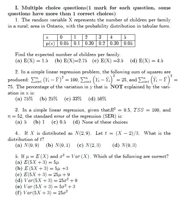 Solved I Multiple Choice Questions 1 Mark For Each Quest Chegg Com