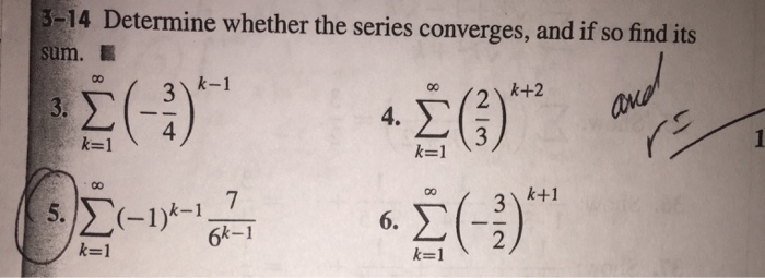 Solved Determine Whether The Series Converges And If So Chegg Com