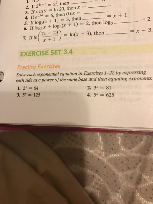 Solved If 2 4x 1 2 7 Then If X Ln 9 Ln Then X Chegg Com