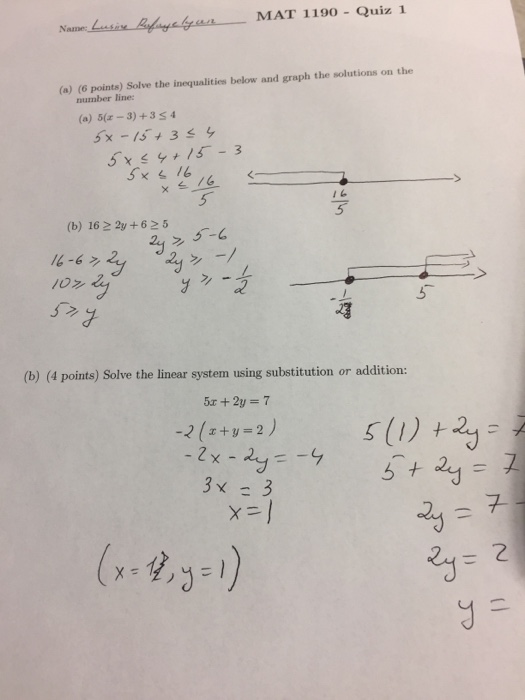 Solved Solve The Inequalities Below And Graph The Solutio Chegg Com