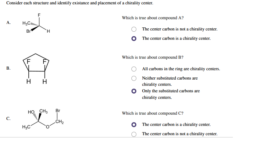 Consider Each Structure And Identify Existance And Chegg 