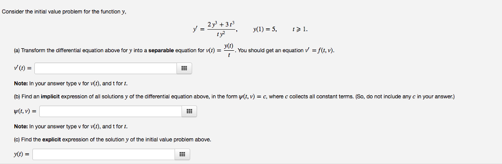 Solved Consider The Initial Value Problem For The Functio Chegg Com