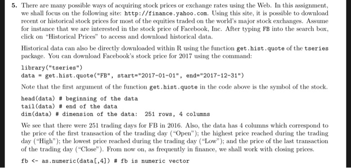 Solved 5 There Are Many Possible Ways Of Acquiring Stock - 