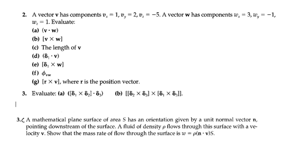 Solved 2 A Vector V Has Components U 1 V 2 V 5 Chegg Com