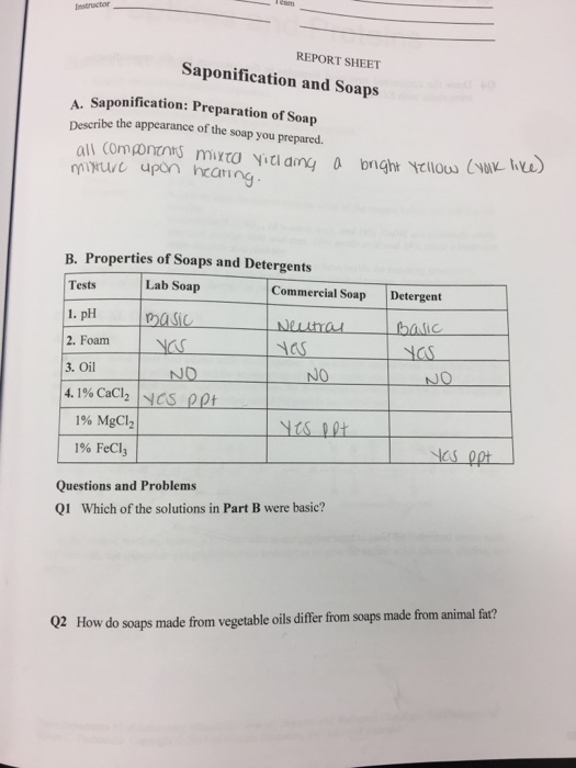 preparation of soap chemistry