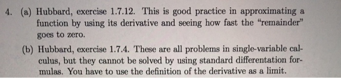 4 A Hubbard Exercise 1 7 12 This Is Good Chegg Com