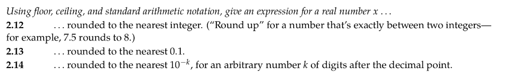 Solved Using Floor Ceiling And Standard Arithmetic Nota