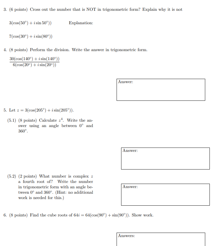 Solved 3 6 Points Cross Out The Number That Is Not In Chegg Com