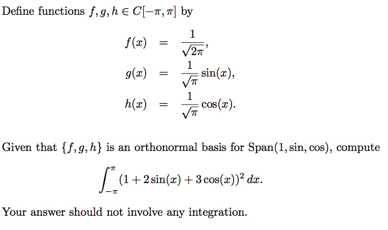 Solved Define Functions F G H Ye C R By 2t G X Sin Chegg Com