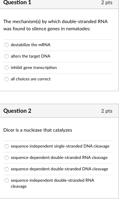 Question 1 2 Pts The Mechanism S By Which Chegg Com