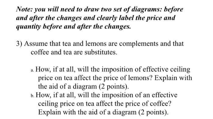 Solved Note You Will Need To Draw Tnwo Set Of Diagrams