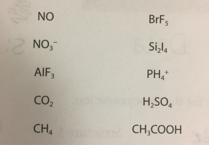 Lewis Structure Vsepr Notation Molecular Geometry Chegg Com