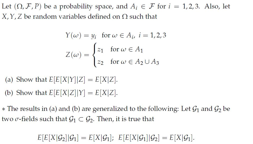 Let 2 F P Be A Probability Space And Ai E F F Chegg Com