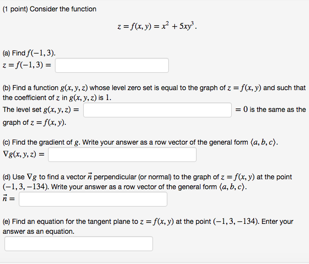 Solved 1 Point Consider The Function A Find F 1 3 Chegg Com
