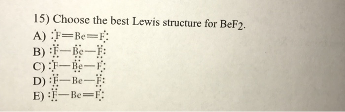 bef2 lewis dot structure