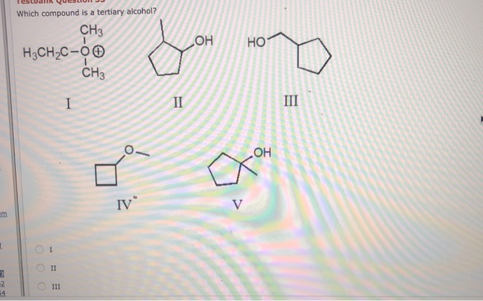 Which Compound is a Tertiary Alcohol?