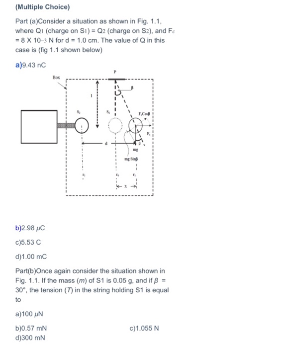 Solved Multiple Choice Part A Consider A Situation As Chegg Com